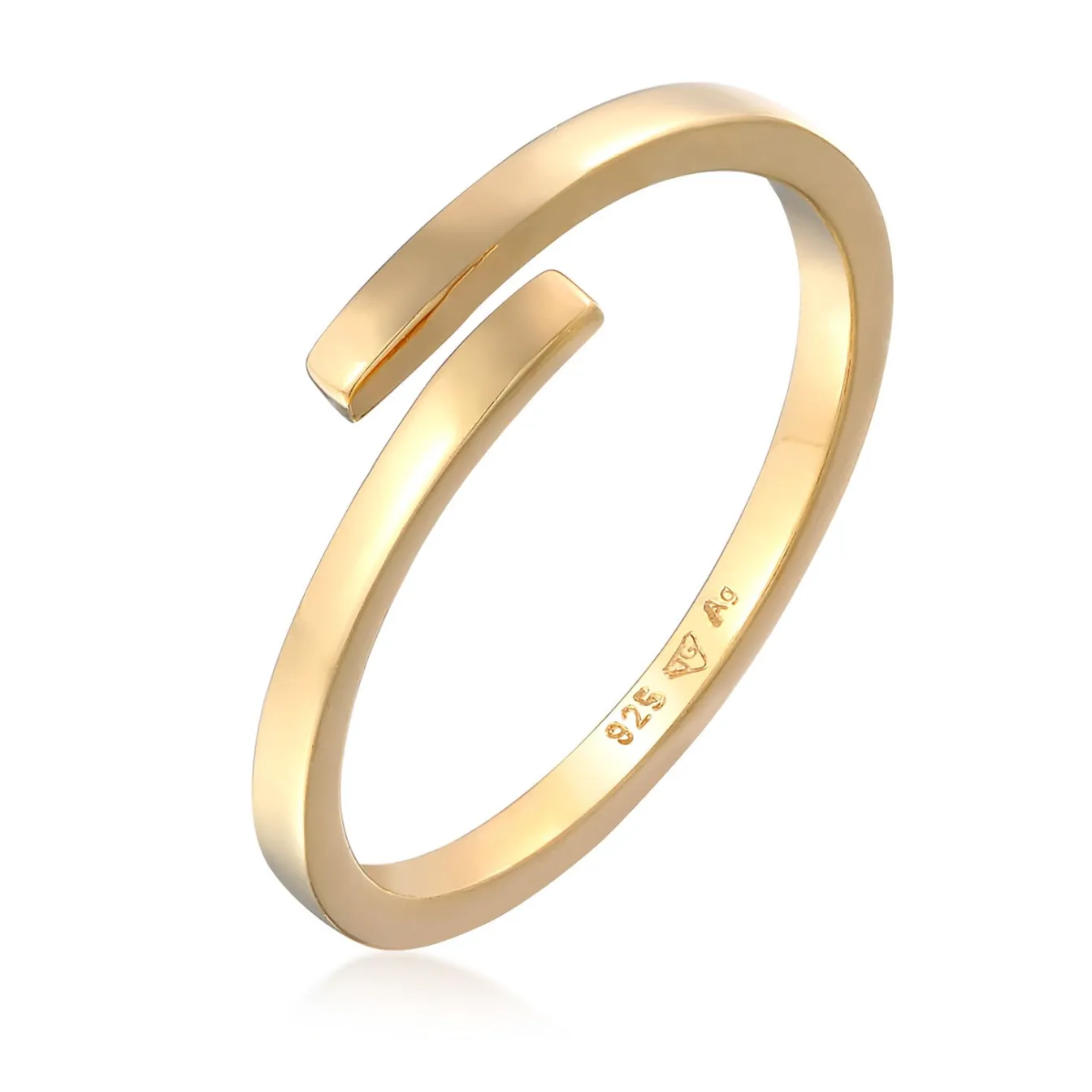 Elli "Wickelring Offen< Roségold|Ringe