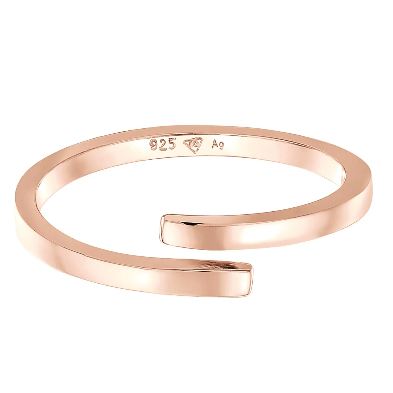 Elli "Wickelring Offen< Roségold|Ringe