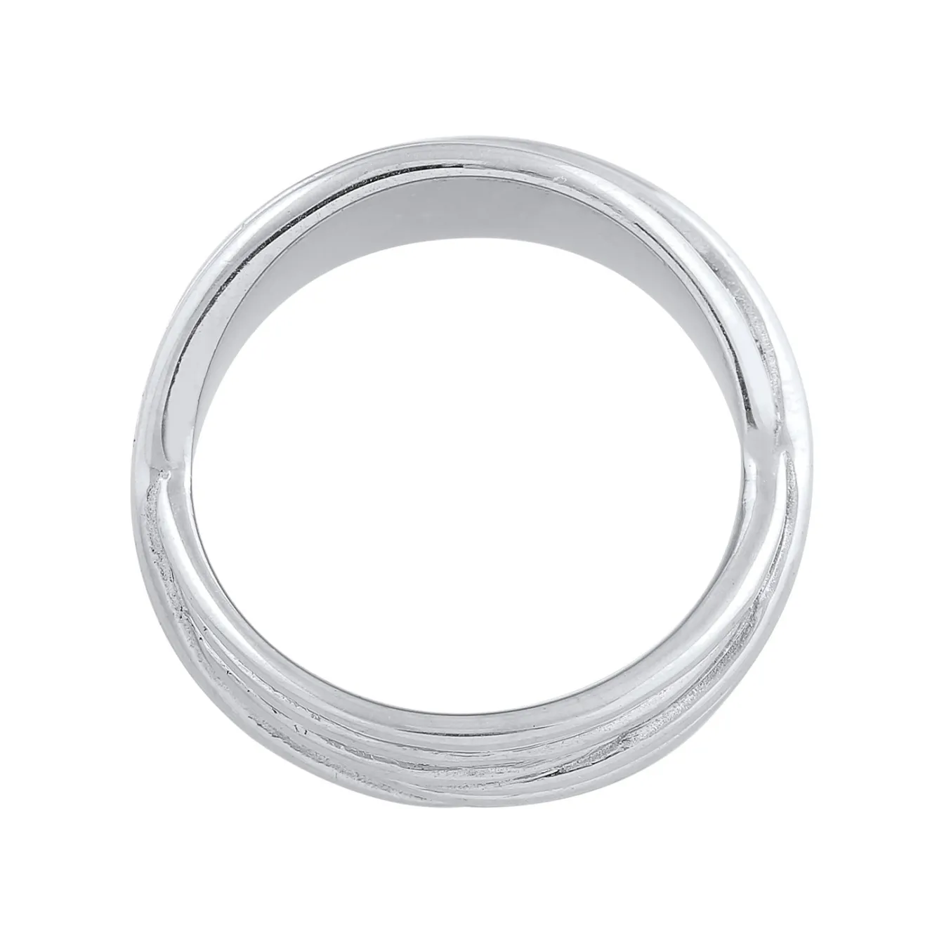 Elli "Wickelring Rillen< Ringe|Silber