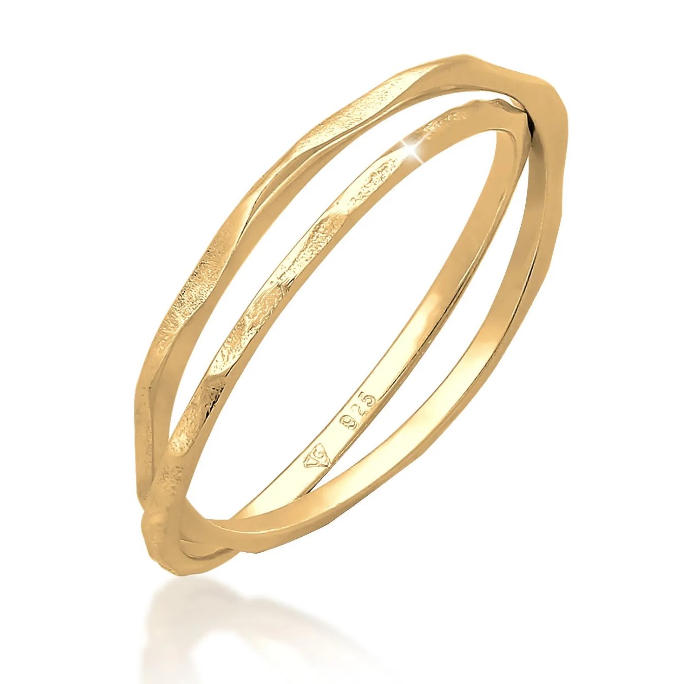 Elli "Wickelring Vintage< Ringe|Vergoldet