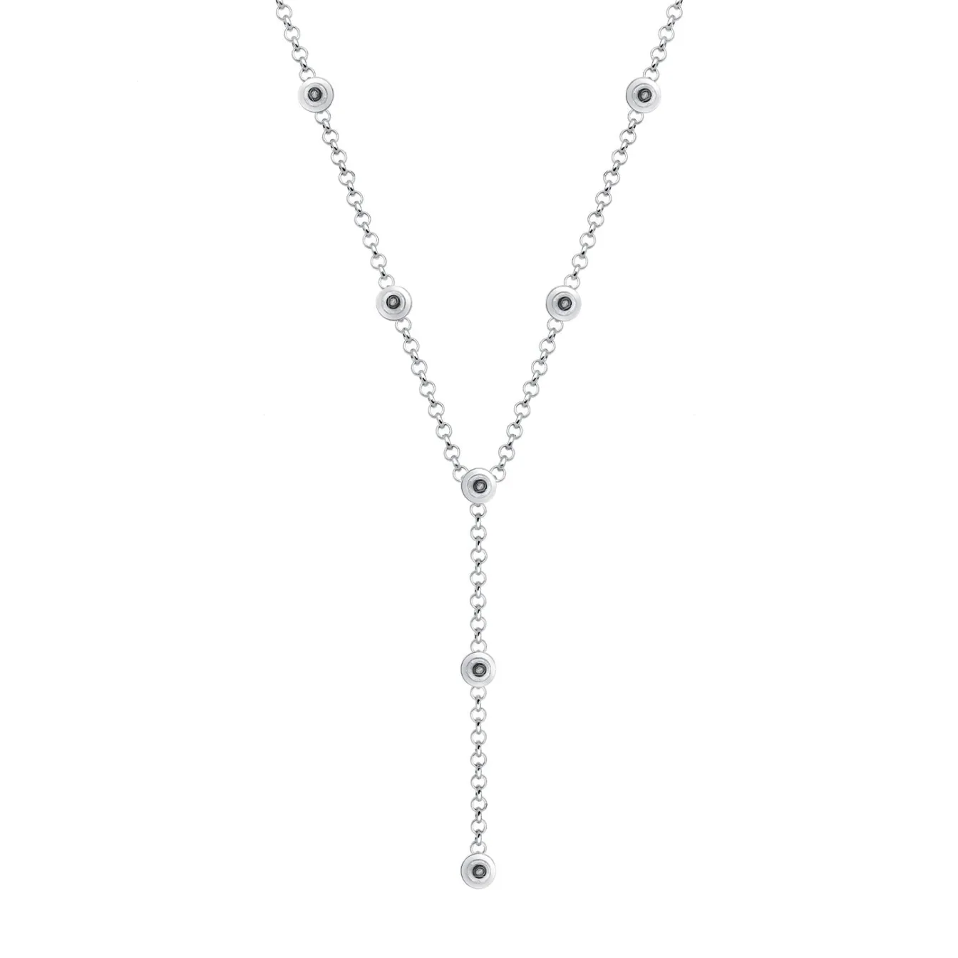 Elli "Y-Halskette | Kristall (Weiß)< Roségold|Hochzeit