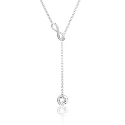 Elli "Y-Halskette Infinity | Kristall (Weiß)< Symbol-schmuck|Herz-schmuck