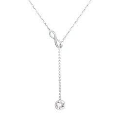 Elli "Y-Halskette Infinity | Kristall (Weiß)< Symbol-schmuck|Herz-schmuck