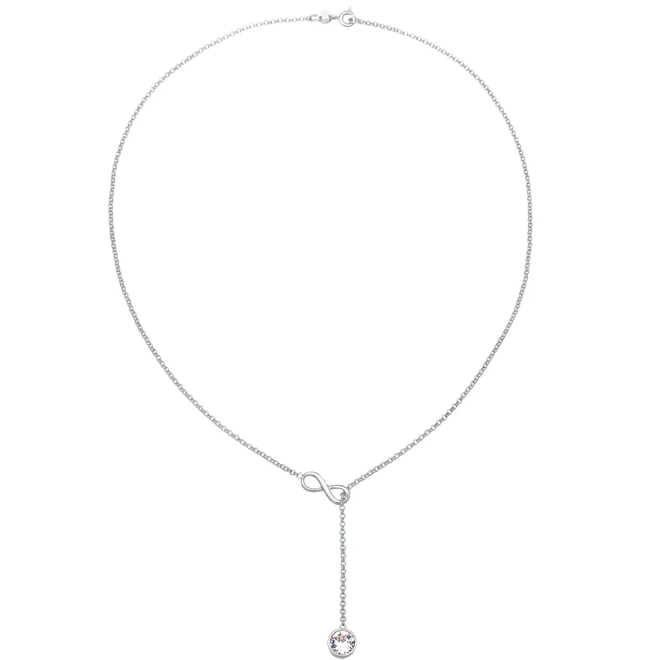 Elli "Y-Halskette Infinity | Kristall (Weiß)< Symbol-schmuck|Herz-schmuck