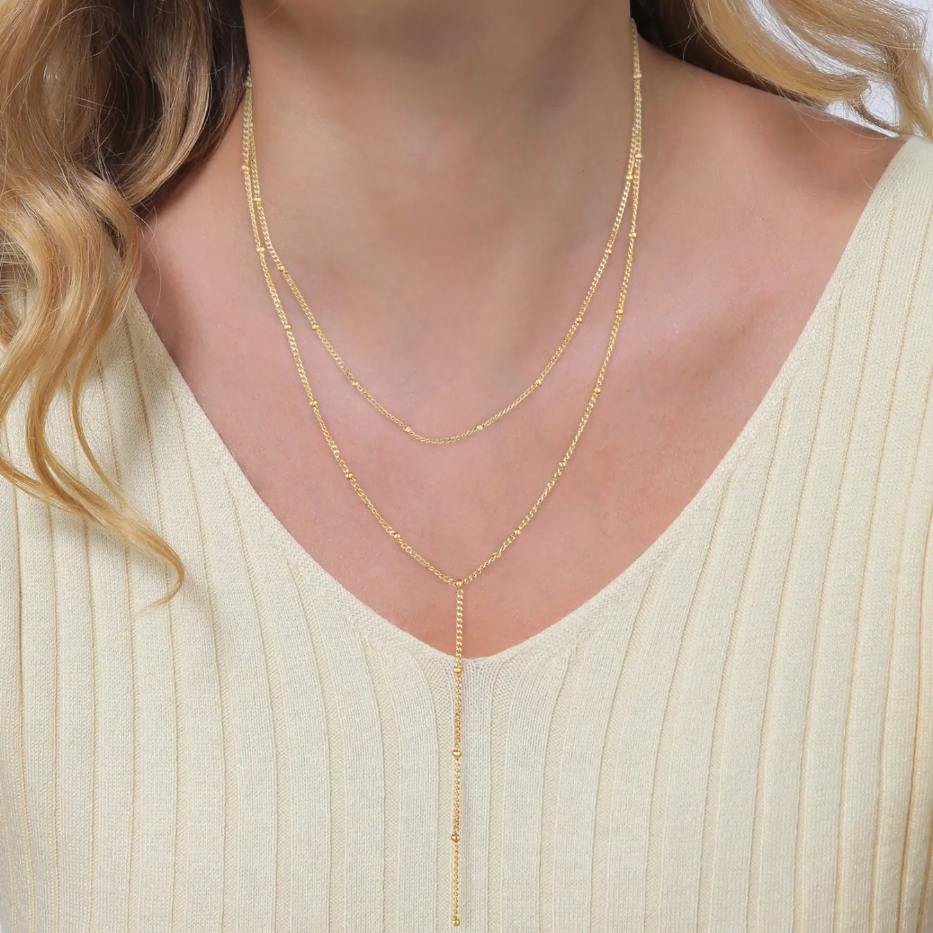 Elli "Y-Halskette Layer< Halsketten|Silber