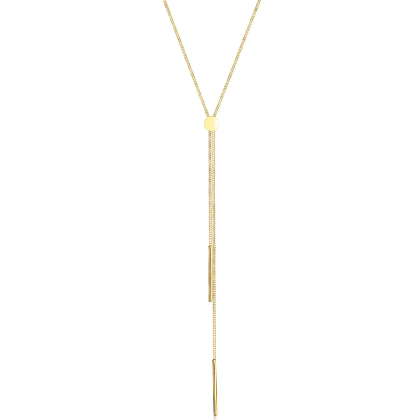 Elli "Y-Halskette Stab< Roségold|Halsketten