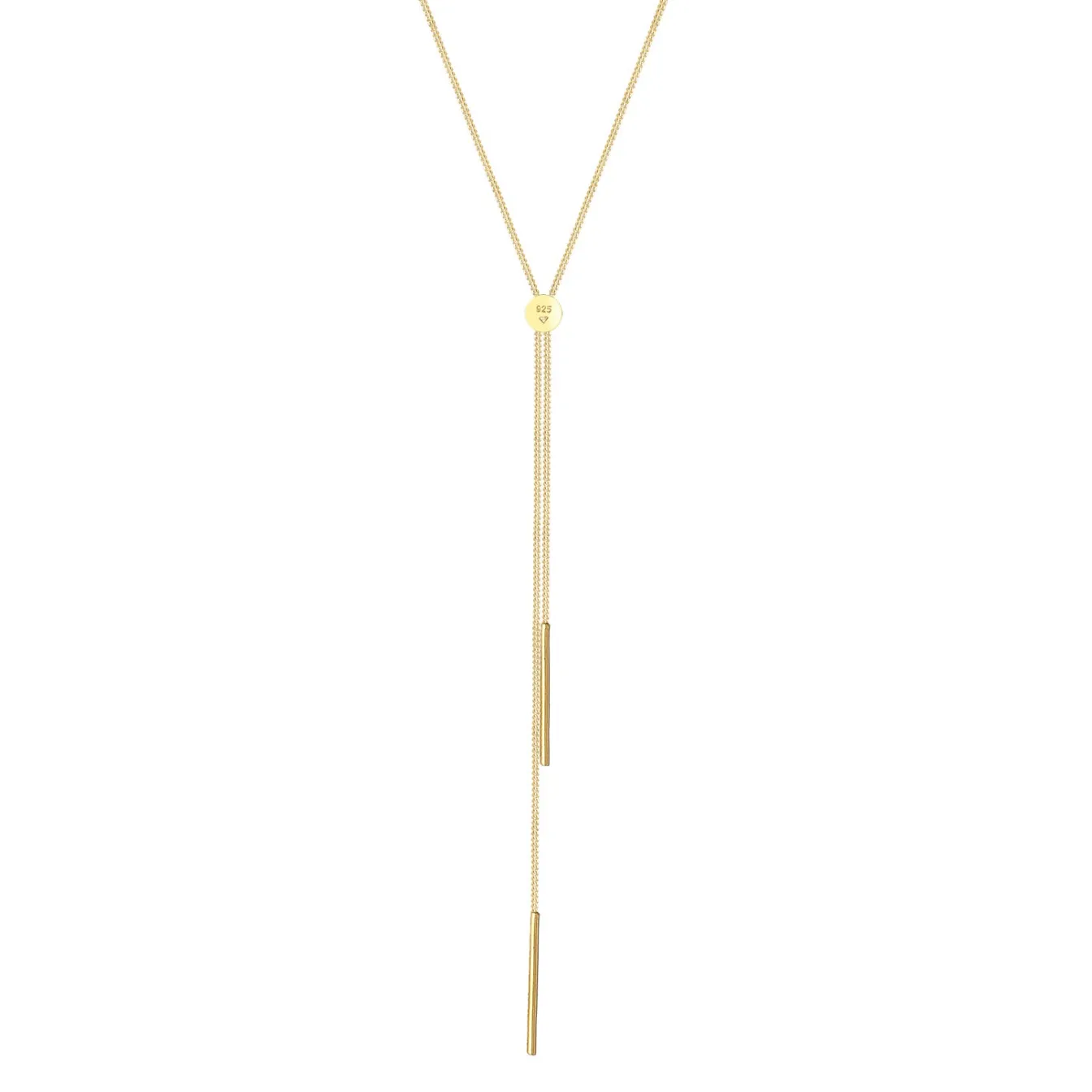 Elli "Y-Halskette Stab< Roségold|Halsketten