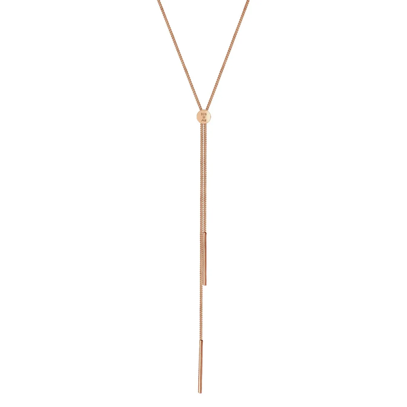 Elli "Y-Halskette Stab< Roségold|Halsketten