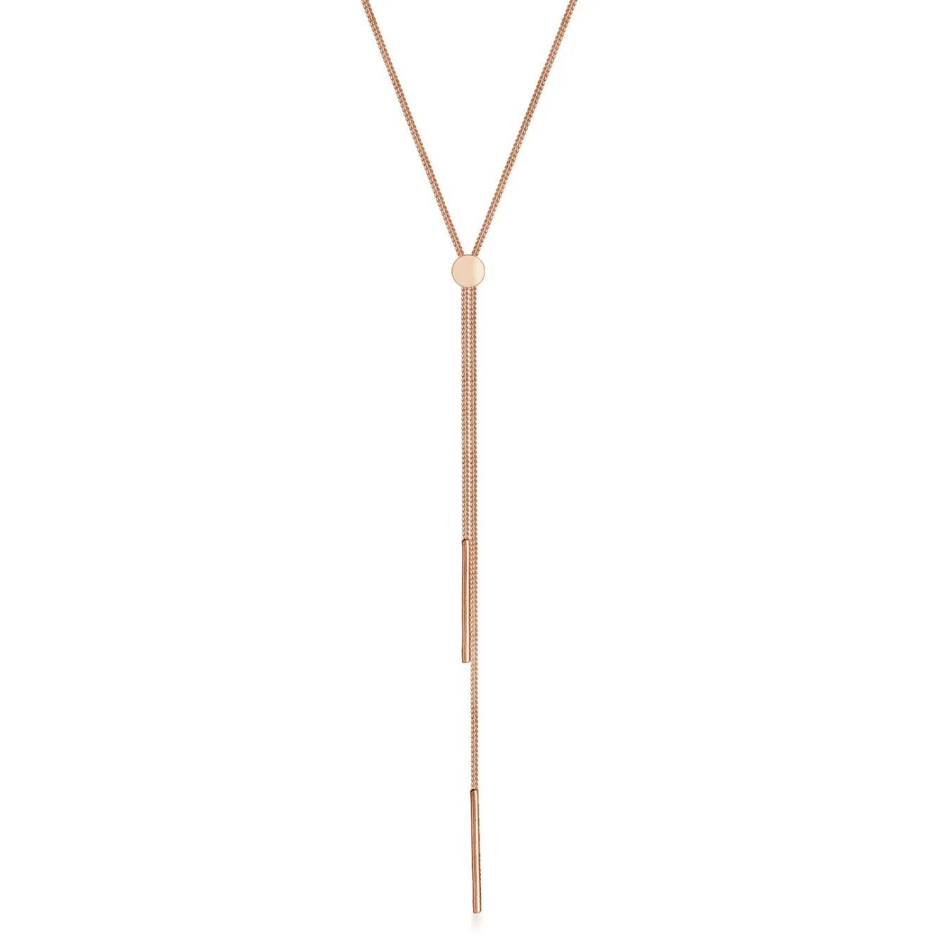 Elli "Y-Halskette Stab< Roségold|Halsketten