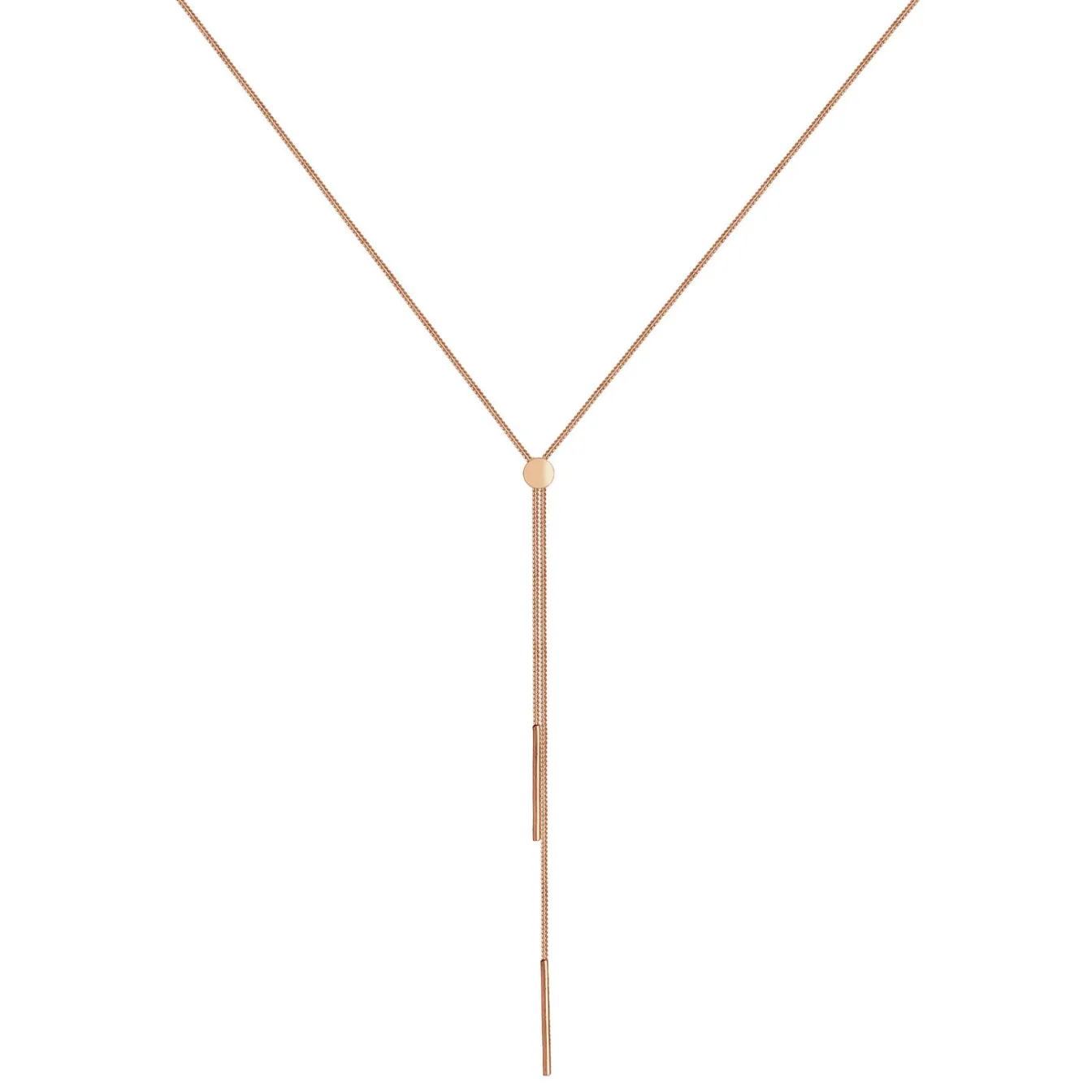 Elli "Y-Halskette Stab< Roségold|Halsketten